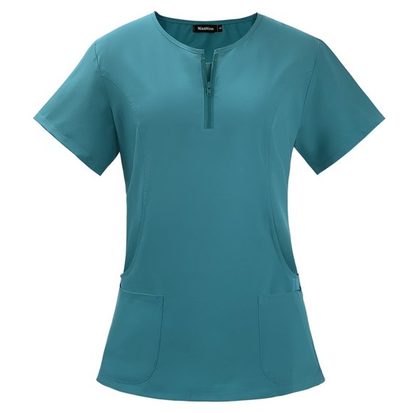 Premium Medical Scrubs Set for Women & Men - Green - Picture 4 of 6